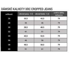 XRC Dámské džínsy na moto Cropped jeans ladies blue vel.26