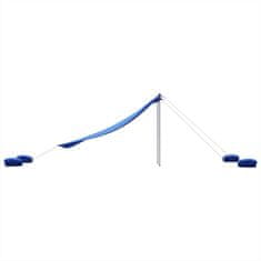 Vidaxl Plážový baldachýn s pieskovými kotvami modrý 304x300 cm