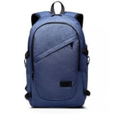 KONO Modrý multifunkčný USB batoh do lietadla "Travelbag" - veľ. XL