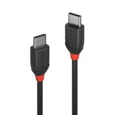 Lindy Kábel USB 3.2 Gen 2x2, Typ C CM/CM 0.5m, 20Gbps, PD 60w 20V3A, Black Line, čierny
