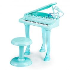ModernHome Detské piano s mikrofónom Tinny modré