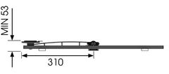 Vogels LCD rameno Vogel´s W52081, 40-65", 2 kĺby, biele