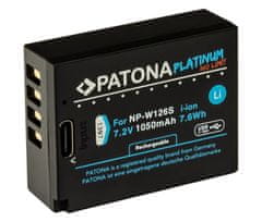 PATONA batéria pre foto Fuji NP-W126S 1050mAh Li-Ion Platinum USB-C nabíjanie