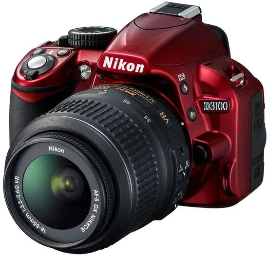 Nikon D3100 Red + 18-55 AF-S DX VR