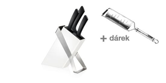 Tescoma Blok na nože s keramickou čepeľou AZZA, s 3 nožmi (884599) + darček ZDARMA