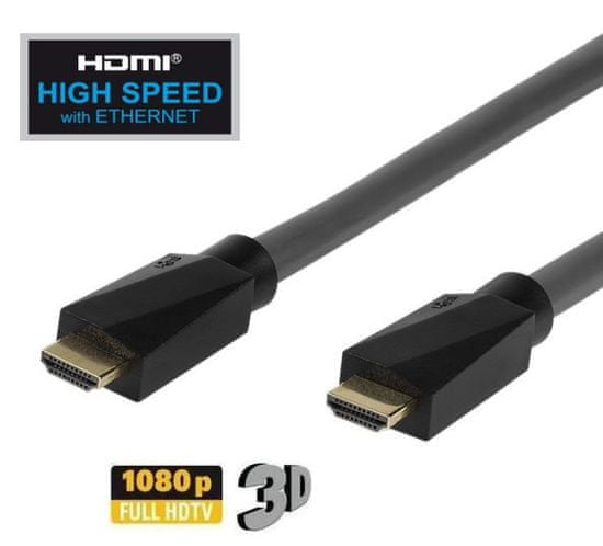 VIVANCO HDMI High Speed + Ethernet kábel, 1,5 m