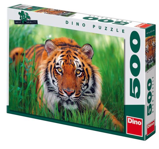 DINO Tiger v tráve puzzle, 500 dielikov