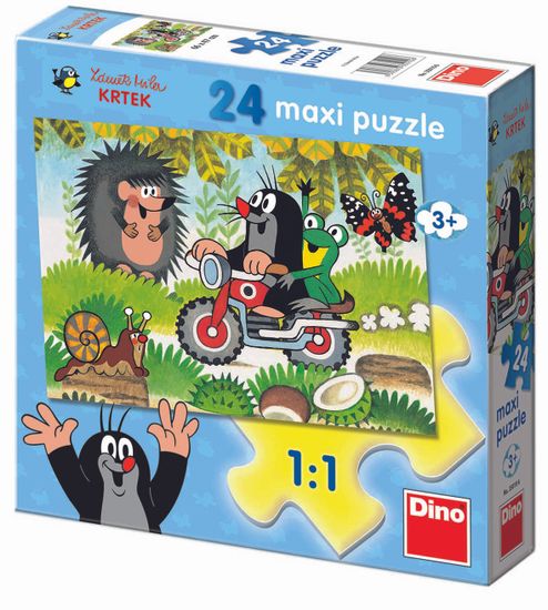 DINO Podlahové puzzle Krtko, 24 dielikov