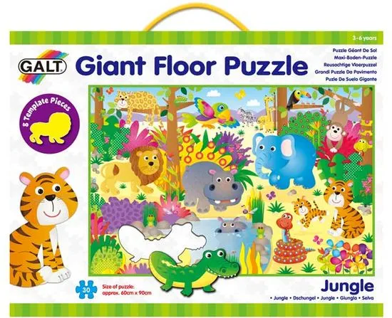 GALT Velké podlahové puzzle – zvířátka v džungli