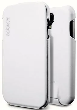 Spigen Leather Case Argos, Galaxy S4, biela