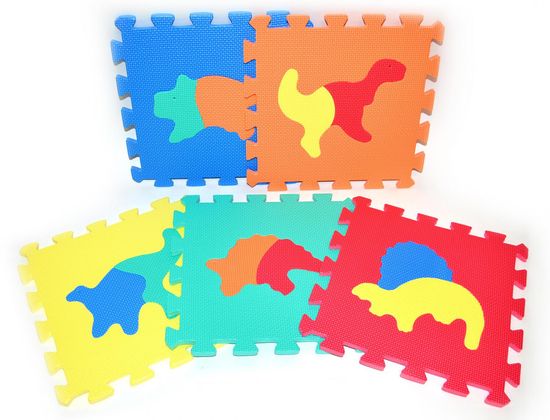 Teddies BABY Penové puzzle Dinosaury 30 x 30 cm