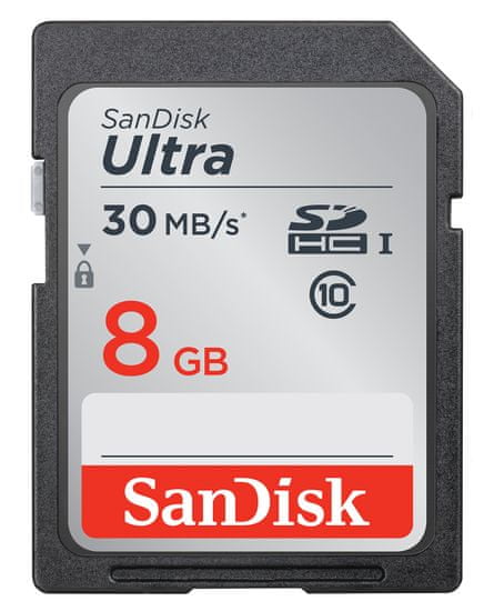 SanDisk SDHC Ultra 8 GB (class 10 / UHS-1) 30MB/s