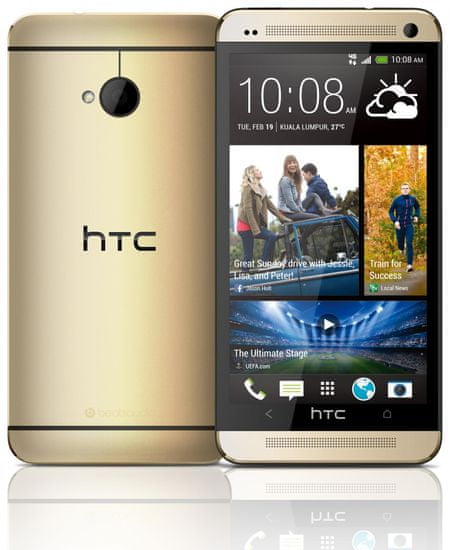 HTC One (M7) 32 GB, zlatý