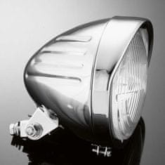 Highway-Hawk hlavné motocyklové svetlo TECH GLIDE, d = 140mm, E-mark, chróm (1ks)