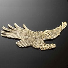 Highway-Hawk emblém samolepiace, EAGLE 155x70mm (orol), mosadz
