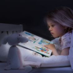 Ovečka FIN - lampička na čítanie s nočným svetlom,sivá