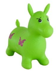 Teddies Hopsadlo kôň skákací gumový 49x43x28 zelený 49x43x28 cm vo vrecku