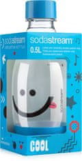 SodaStream Fľaša detská 0.5l Smajlík modrá