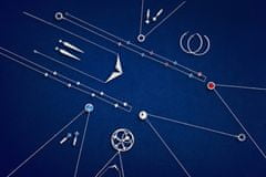 Preciosa Oceľový náhrdelník s hviezdičkami Gemini 7337 00