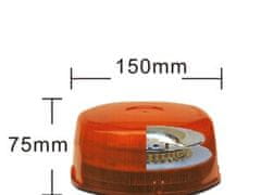VAPOL CZ Maják oranžový 48x LED, upevnenie na magnet