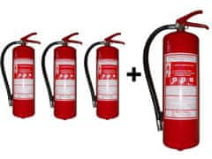 Hastex Práškový hasiaci prístroj 6 kg P6Te - 3+1 zdarma