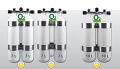 EUROCYLINDER fľaša "dvojča" 2 x 7 L 230 bar s manifoldom a obručami