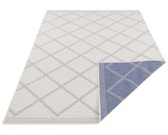 NORTHRUGS Kusový koberec Twin Supreme 103759 Blue / Cream – na von aj na doma 80x250