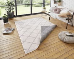 NORTHRUGS Kusový koberec Twin Supreme 103760 Grey / Cream – na von aj na doma 80x150