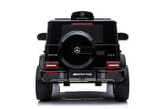 Beneo Elektrické autíčko Mercedes G, čierne, Jednomiestné sedadlo, 12V batéria, 2,4 GHz DO, 2XMOTOR, USB,