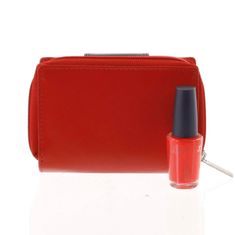Bellugio Dámska kožená peňaženka Alice, červená/čierna