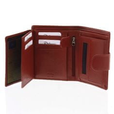 Delami Červená kožená dámska peňaženka Avril