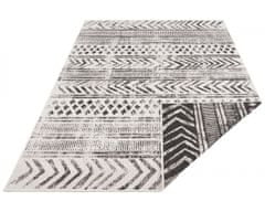 NORTHRUGS Kusový koberec Twin Supreme 103860 Black / Cream – na von aj na doma 80x150