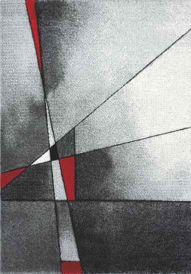 Merinos Kusový koberec Brilliance 21807 grey-red