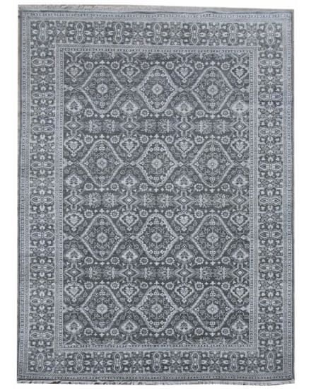Diamond Carpets Ručne viazaný kusový koberec Diamond DC-HALI B Grey / silver