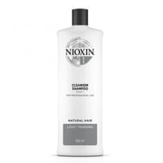 Nioxin Čistiace šampón pre jemné mierne rednúce prírodné vlasy System 1 (Shampoo Cleanser System 1 ) (Objem 300 ml)