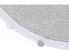 Lorena Canals Ručne tkaný kusový koberec Bubbly Light Grey 120x120 (priemer) kruh