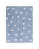 Ručne tkaný kusový koberec Polka Dots Blue-White 120x160