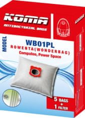 KOMA WB01PL - Vrecká do vysávača Rowenta Wonderbag Compact textilné