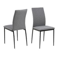 Design Scandinavia Jedálenská stolička Anis (súprava 4 ks), sivá