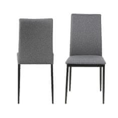 Design Scandinavia Jedálenská stolička Anis (súprava 4 ks), sivá