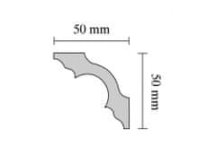 Decosa stropné polystyrénové lišty A50 (rozmer 50x50)