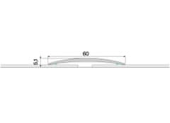 Effector Prechodové lišty A70 - SAMOLEPIACE šírka 6 x výška 0,51 x dĺžka 100 cm - buk