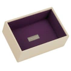Stackers Poschodie šperkovnice Stacker, Krémová/purpurová | Jewellery Box Layers Mini