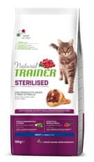 TRAINER Natural Cat STERILISED sušená šunka 10 kg