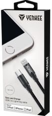 Yenkee Synchronizačný a nabíjací kábel USB-C - Lightning YCU 631