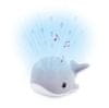 Veľryba WALLY šedá - nočný projektor s melódiami