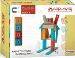 MAGPLAYER Magplayer dřevěná magnetická stavebnica 24 ks