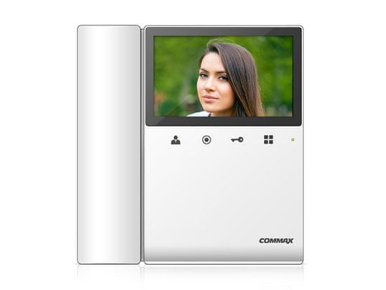 COMMAX CDV-43KD2 biely - verzia 17-30Vdc - videotelefón 4,3&quot;, CVBS, so sluch., 2 vst.