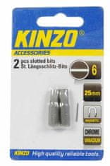 Kinzo Súprava bitov 6mm - 2 ks, 25 mm - magnet