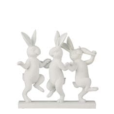 Lene Bjerre Tri tancujúce zajačiky SEMINA výška 15,5 cm